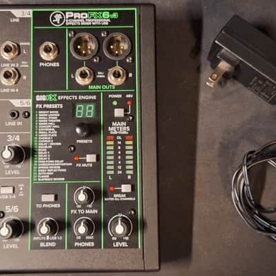 Mackie ProFX6v3 6-Channel Effects Mixer 2020 - Present - Dark Gray image 2
