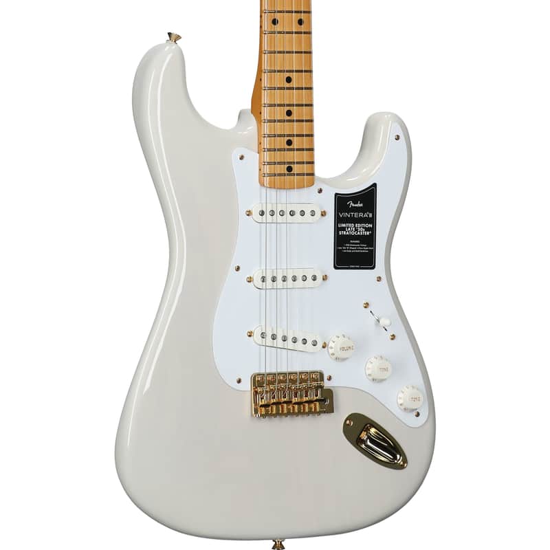Fender Limited Edition Vintera III Late 50s Stratocaster Electric Guitar, White Blonde