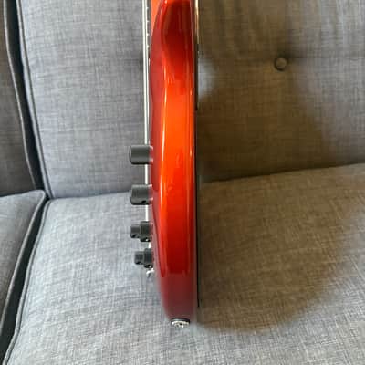 Ernie Ball Music Man Bass Guitar Bongo 4 serial F18900 Dual Humbucker "HH" configuration) circa 2004–2005 - Lava Pearl image 7