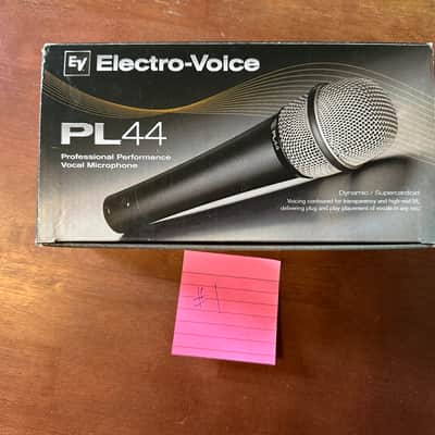 Electro-Voice PL44 Supercardioid Dynamic Handheld Vocal Microphone 2000s - Black image 1