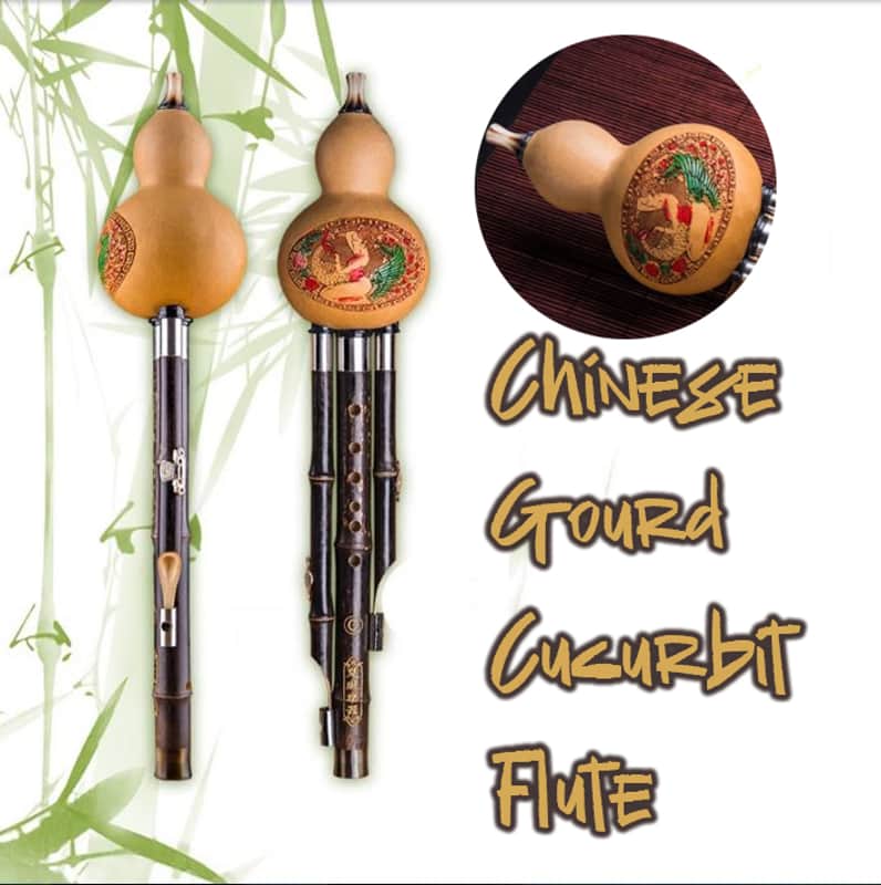 Premium Natural Hulusi Gourd Flute in Key C (Lowest Note)– Handmade by Master Artisan | Traditional Yunnan Purple Bamboo Flute | Best Sound & Craftsmanship image 1