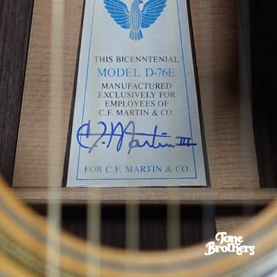 1 of 98, MINT! 1976 Martin D-76E (Employee Limited Edition) image 12