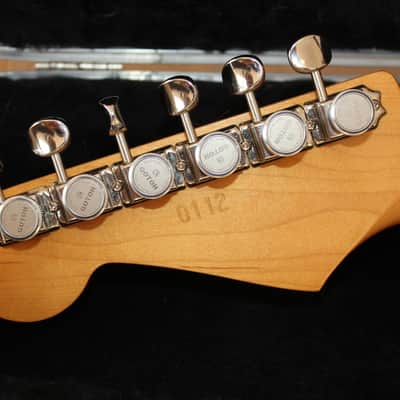 Fender Stratocaster Matthias Jabs of the Scorpions Signature Jabocaster - 1998 Limited Edition of 200 guitars - Candy Apple Red finish - Close to MINT condition ! image 14