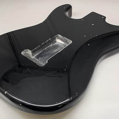 3lbs 15oz BloomDoom Nitro Lacquer Aged Relic Black S-Style Vintage Custom Guitar Body image 9