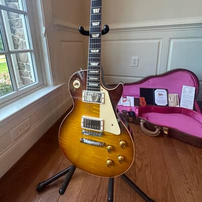 2020 Gibson Custom Shop ‘59 Reissue R9 CME Carmelita Neck - Slow Iced Tea Fade image 3
