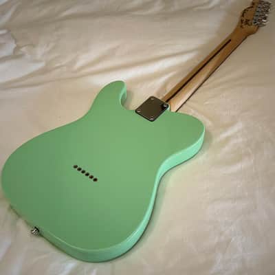 Del Mar Lutherie Tel-Uh-Caster Thinline T-Style Guitar - Surf Green - Made in USA - Free Pro Setup image 15