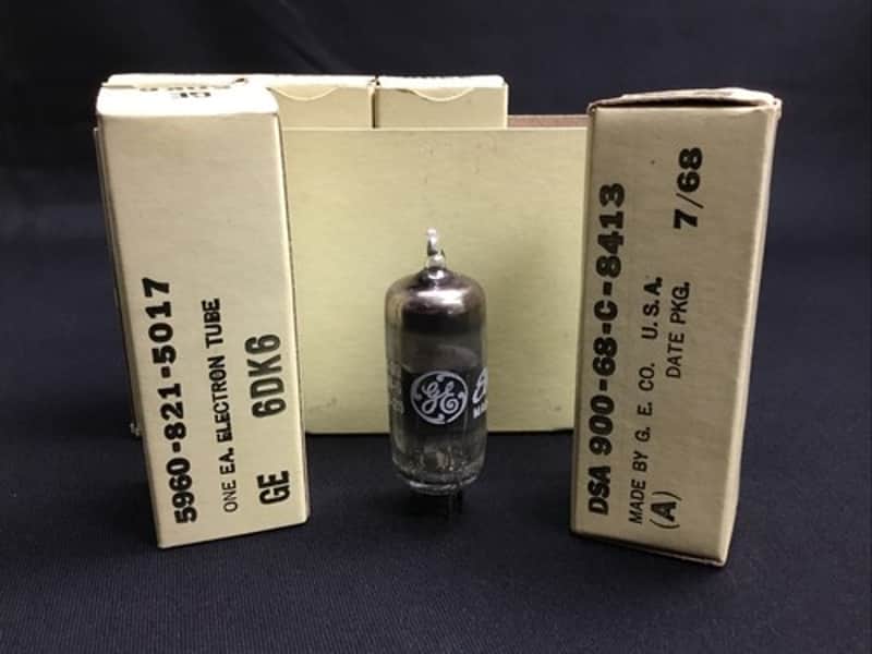 FULL SLEEVE (5) GE 6DK6 NOS Pentode TV/RECEIVER VACUUM TUBES Vintage 2.4626-D image 1