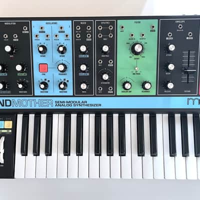 Moog Grandmother 32-Key Semi-Modular Analog Synthesizer 2018 - Present - Black / Multi-Colored Panel + Original Moog Gig Bag