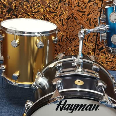 Hayman Vibrasonic 1970s Jelly-Bean Bop Shell Pack – 18″, 14″ & 12″ image 9