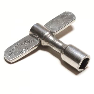 Slingerland Radio King Era Drum Tuning Key, Logo-Stamped, Nickel Finish / 1940s -50s / INSPECTED & TESTED image 2