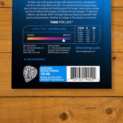 Elixir Optiweb Coated Nickel Plated Steel Electric Guitar Strings - 10-46 image 2