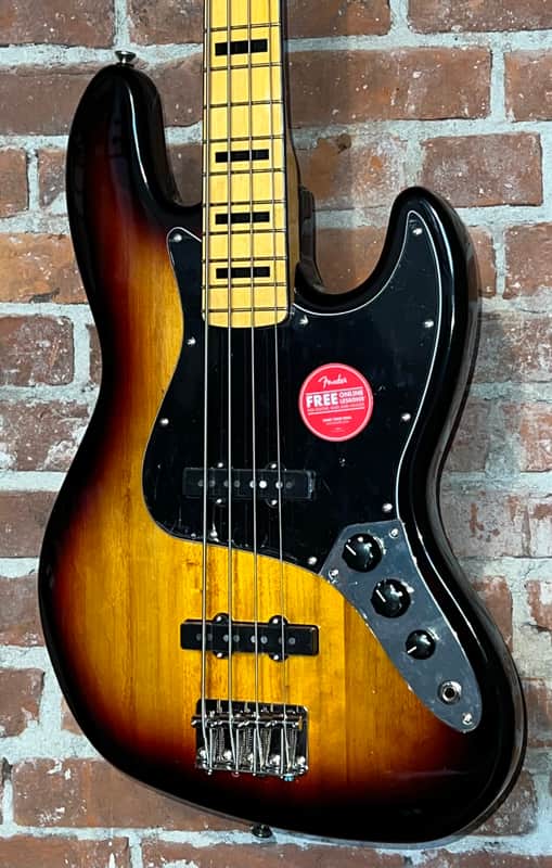 Squier Classic Vibe '70s Jazz Bass  3-Color Sunburst, Super Kool Fender J-Bass In Stock Ships Ultra Fast ! image 1