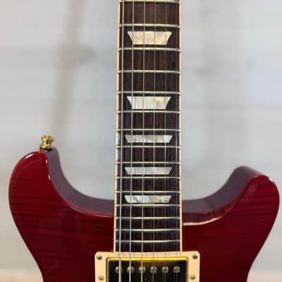 Gibson Les Paul Standard Double Cutaway Plus Trans Red – Repaired Headstock 2005 - Trans Red image 5
