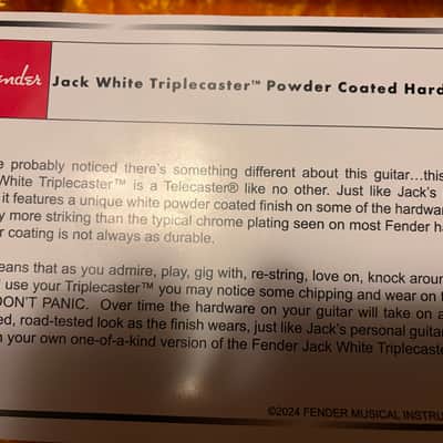 Fender Jack White Signature Triplecaster 2024 - Present - Black image 6