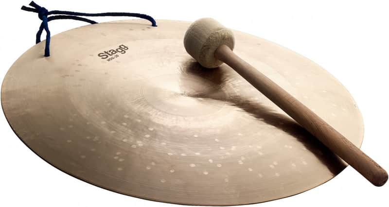 Stagg 20 Inch Wind Gong with Beater l B20 Bronze Alloy l 80% Copper - 20% Tin l Model WDG-20 image 1