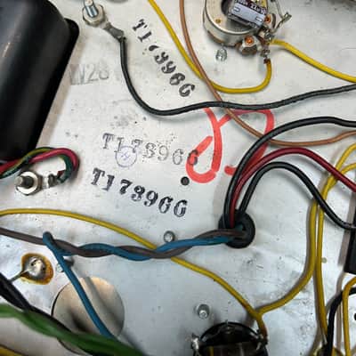 1966 Fender Bandmaster 40-Watt 2-Channel 2x12" Piggyback Guitar Amp , Clean as can be! image 16