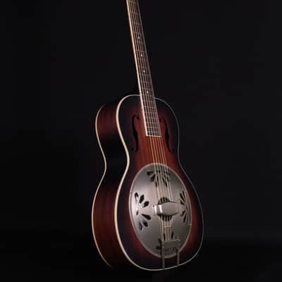 Gretsch G9240 Alligator Round-Neck Mahogany Body Biscuit Cone Resonator Guitar 2-Color Sunburst image 5