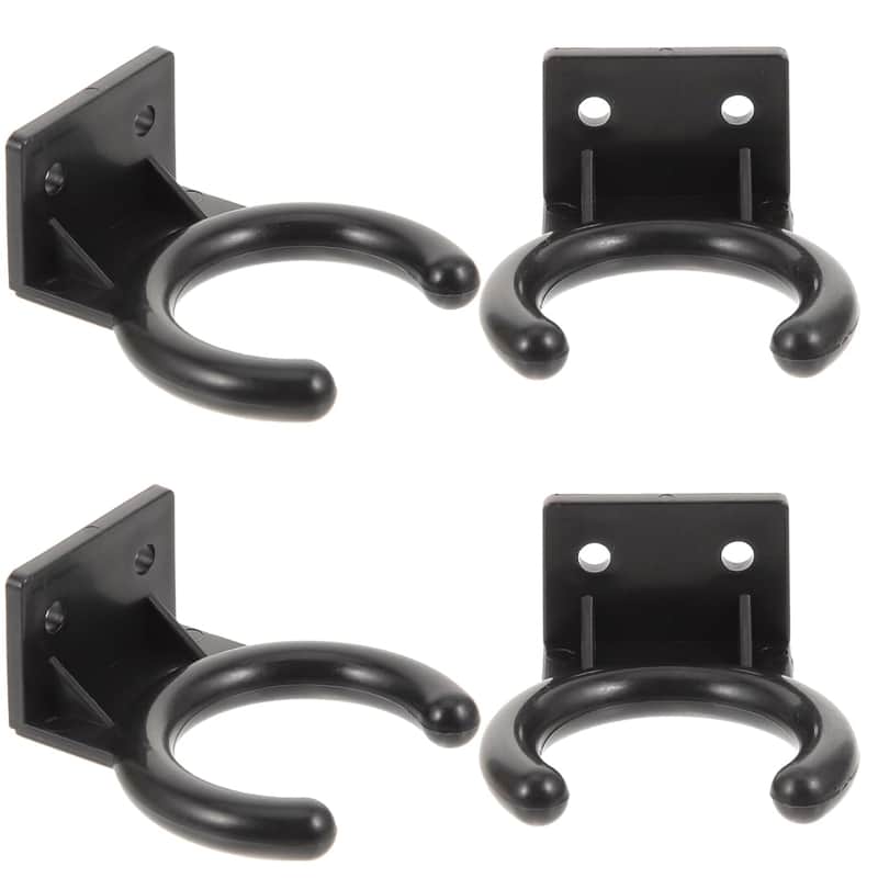 8 Pcs Hook Wall Mount Holder Wall Mount Mic Stand Storage Rack Mic Storage Stand Wall Bracket Clamp Plastic Radio, image 1