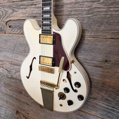 Used Gibson Custom Shop Alex Lifeson "Inspired By" ES-355 2008 - Alpine White image 4