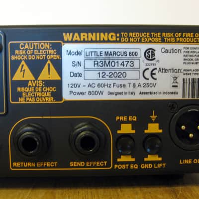 MarkBass Little Marcus 800 Bass Amp Head 800W image 8