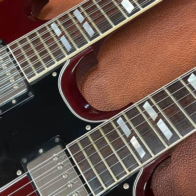 1990 Gibson EDS-1275 Doubleneck cherry red with case image 5