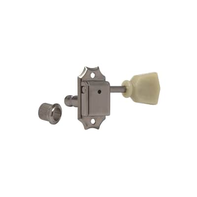 SD90 Locking 3 Aside Vintage Style Tuning Machines Nickel-Nickel image 2
