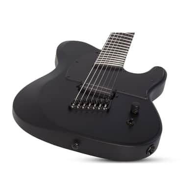 Schecter PT-7 Multiscale Black Ops, Satin Black Open Pore - Electric Guitar image 4