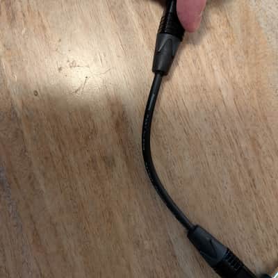 Mogami 2319 Patch Cable with Neutrik Gold Connectors (90° TS-M to 90° TS-M) (6 Inches) image 2