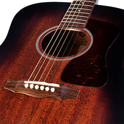 Guild D-20 VSB - Made in the USA - All Solid Mahogany - Vintage Sunbusrt image 5
