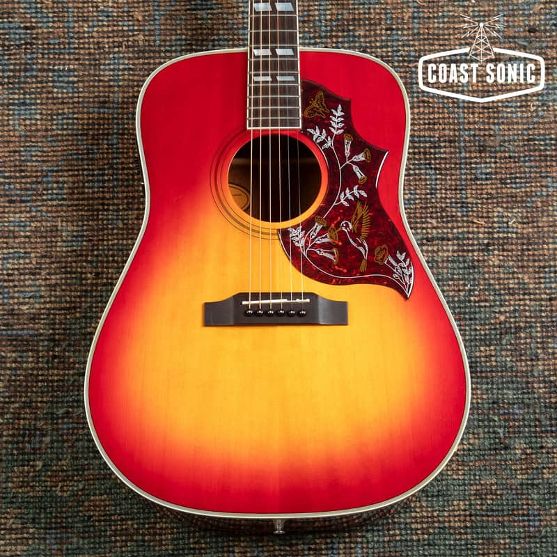 1993 Orville by Gibson Hummingbird Cherry Sunburst made in Japan with Hard Case image 1
