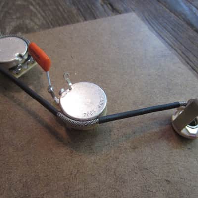Les Paul Junior Tribute DC '50s Wiring Kit | CTS 550K Custom Audio Taper Pots, Orange Drop 225P Cap image 2