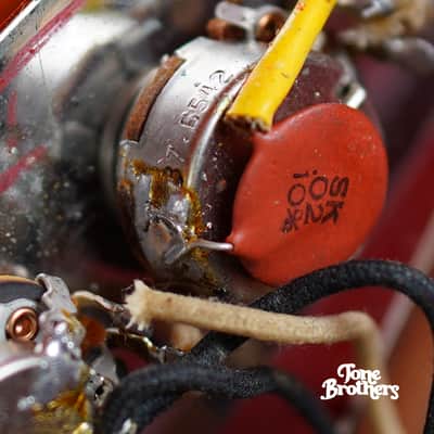 100% Original! 1965 Fender Jazz Bass - Candy Apple Red image 15