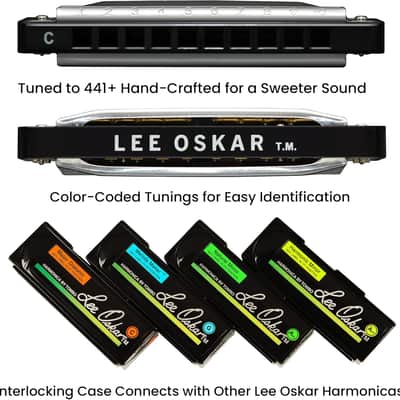 Lee Oskar 1910-Bb Major Diatonic Harmonica - Key of Bb - Silver image 6