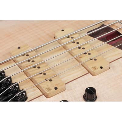 Ibanez Premium SR5FMDX2 5-string Bass - Natural Low Gloss image 7