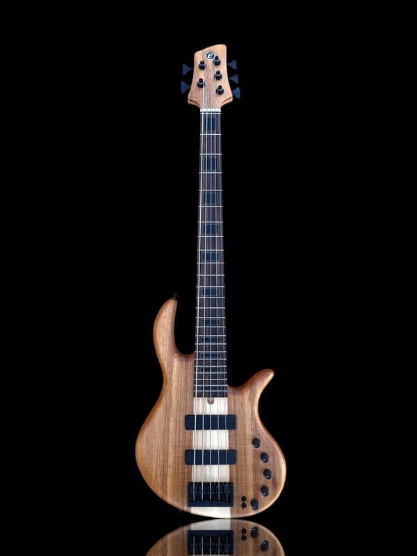 Elrick EVO PLATINUM 5 String Figured Curly Koa 2025 - Natural image 1