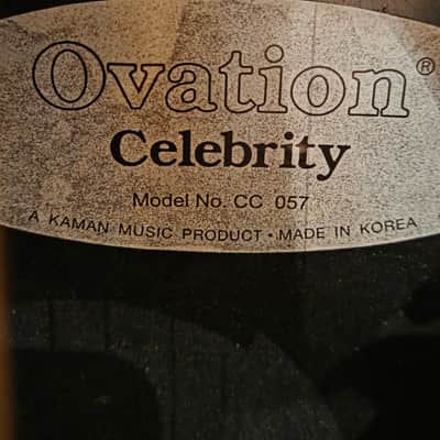 Ovation Celebrity CC057 Bowl-Back Acoustic image 6