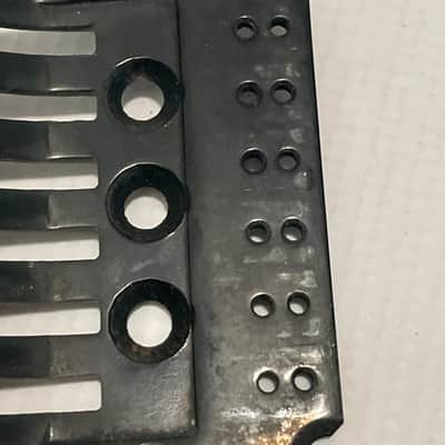 2000's Japan Jackson Licensed JT-580LP Floyd Rose Tremolo Bridge Black Base Plate image 4
