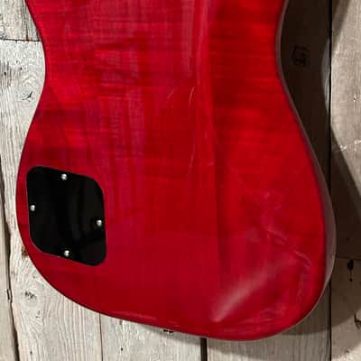 New Squier Paranormal Strat-O-Sonic - Crimson Red Transparent, Support A Brick and Mortar Store, Shop Here! image 12