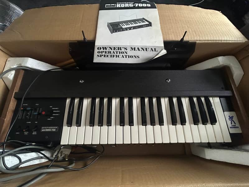 Korg MiniKORG 700S 37-Key Analog Synthesizer 1974 - 1979 - Black image 1
