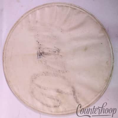 Slingerland 22"Radio King Bass Drum Calf Skin Head Sparks USA Batter Vintage 40s image 1