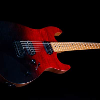 Jet JS-1000 Vulcano 1000 Series Mahogany Solid Flamed Maple Top Body Canadian Roasted Maple Neck 6-String Electric Guitar image 8