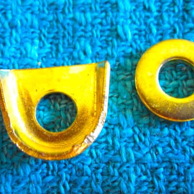 LP LP596B Gold Bongo Conga Tuning Lug Washers - Vintage NOS image 2