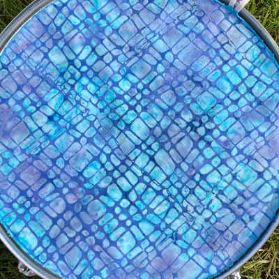 14" single layer Drum Bunny cloth drum cover - dampener - partial mute - compare to Drum Tortillas - Quesadilla - Big Fat Snare image 1