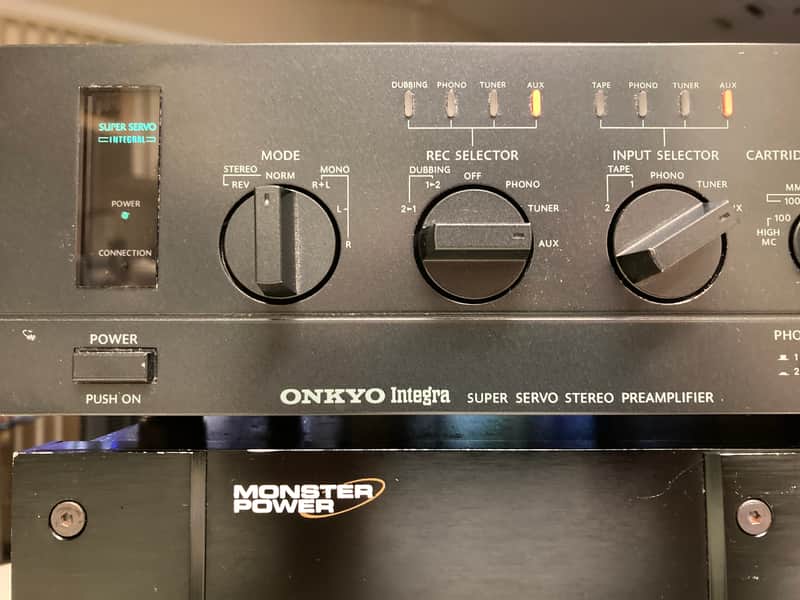 Onkyo P-3060R Super Servo Stereo Preamp 1982-85 Black | Reverb