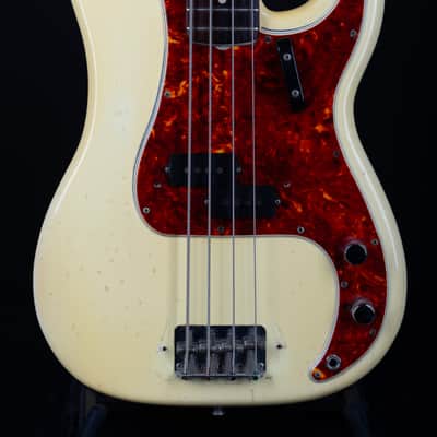 1965 Fender Precision Bass with Rosewood Fretboard - Olympic White image 3
