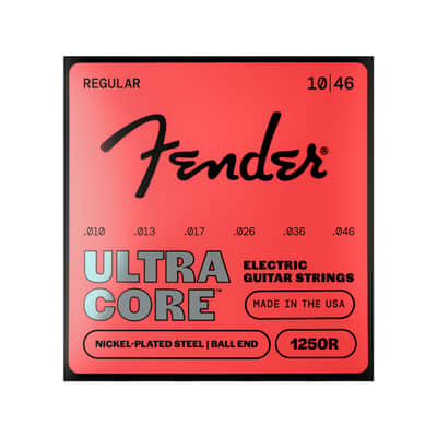 Fender Ultracore 1250R Nickel Plated Ball End Guitar Strings 10-46 image 1