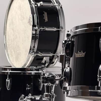 Remo 18/12/14/5x14" Gold Crown Jeff Hamilton Bop Drum Set - NOS Black Lacquer image 3