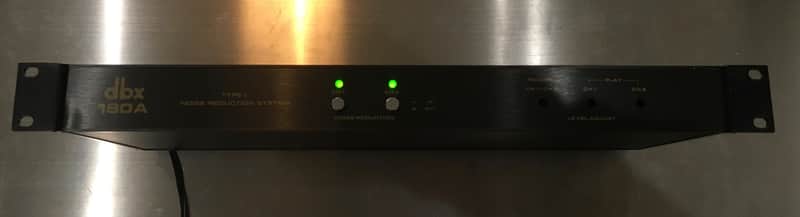 dbx 180A TYPE 1 NOISE REDUCTION SYSTEM 70s - BLACK ANODIZED image 1