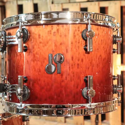 Sonor SQ2 Medium Maple Birdseye Sunburst Fade High Gloss Drum Set - 17x22,8x10,9x12,14x14,16x16 image 5