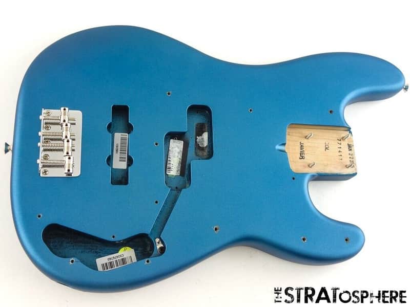 Fender American Performer Precision P Bass BODY + HARDWARE USA Lake Placid Blue image 1